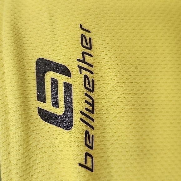 Bellwether Yellow/Black 1/4 Zip Lightweight Cycling Pullover Jacket Size L - Picture 4 of 6